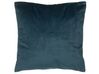 Set of 2 Velvet Cushions Geometric Pattern 45 x 45 cm Teal Blue CELOSIA_770088