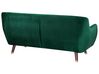 3 Seater Velvet Sofa Emerald Green BODO_738281