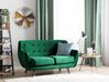 2 Seater Velvet Sofa Emerald Green BODO_738250