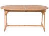Zestaw ogrodowy drewniany stół i 8 krzeseł z poduszkami szarymi MAUI_755782