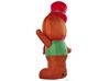 Christmas Inflatable LED Gingerbread Man 240 cm Brown SAVELA_812378