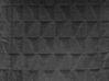Cuscino cotone motivo in rilievo grigio scuro 45 x 45 cm LALAM_755318
