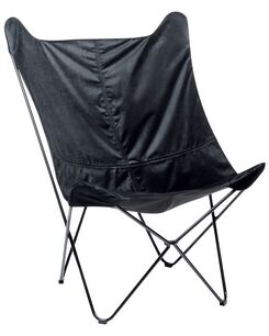 Nojatuoli sametti musta NYBRO