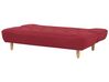 Sofá-cama de 3 lugares em tecido vermelho ALSTEN_806965