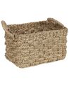 Conjunto de 3 cestas de hierba marina clara HOIAN_886412