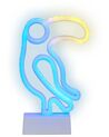 Set of 3 Neon LED Signs Multicolour MABEL_847824