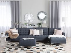 5-istuttava kulmavuodesohva kangas vasenk. tummanharmaa ABERDEEN