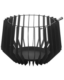 Tulisija teräs musta 40 x 53 x 53 cm UBINAS Tulisija teräs musta 40 x 53 x 53 cm UBINAS