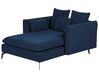 Fabric Chaise Lounge Blue CHARMES_887900