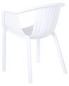 Sada 4 zahradních židlí bílé NAPOLI_848070