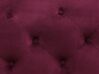Conjunto de sofás com 5 lugares em veludo vermelho escuro SKIEN_743285