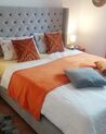 2 sztruksowe poduszki dekoracyjne 45 x 45 cm szare NOLANA_884519