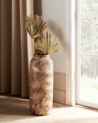 Dekorativ vase terrakotta brun 52 cm ITANOS