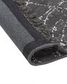 Tappeto viscosa grigio scuro 80 x 150 cm HANLI_836923