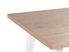 Fehér és Világos Fa Étkezőasztal 150 x 90 cm LENISTER_837505