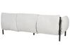 Hagesett i aluminium 3-seters sofa med lenestoler lysegrå ESPERIA_868690