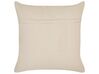 Cotton Cushion Striped Pattern 45 x 45 cm Orange DEUTZIA _843506