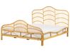 Rattan EU Super King Size Bed Light Wood DOMEYROT_868975