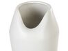 Dekorativ vase 33 cm steintøy hvit APAMEA_867881
