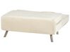 Sofá cama de terciopelo blanco crema FARRIS_875355
