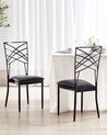 Set of 2 Dining Chairs Black GIRARD_913465