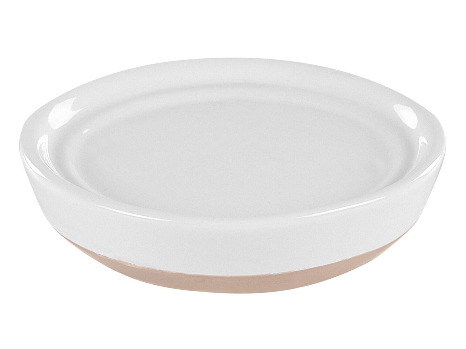 Badezimmer Set 4-teilig Keramik weiß / beige LEBU | Beliani.de