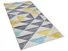 Vloerkleed polyester geel/grijs 80 x 150 cm KALEN_805046