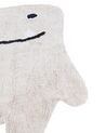 Tapete para crianças em algodão creme motivo de monstro 70 x 100 cm ZODI_907059