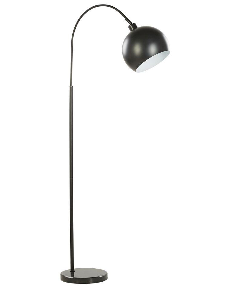 Lámpara de pie de metal negro/blanco GUMARA_818285