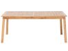 Mesa de jardín extensible de madera de acacia clara 180/240 x 100 cm CESANA_691145