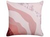 Set of 2 Outdoor Cushions Abstract Pattern 45 x 45 cm Pink CAMPEI_881545