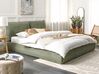 Łóżko sztruksowe 180 x 200 cm zielone VINAY_880002