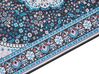 Teppich blau / schwarz 80 x 240 cm orientalisches Muster Kurzflor GEDIZ_886656