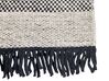 Fekete és bézs gyapjúszőnyeg 80 x 150 cm YAZLIK_847424