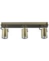 3 Light Spotlight Metal Bar Brass KLIP_828519