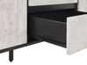 3 Drawer Sideboard Concrete Effect with Black BLACKPOOL_775119