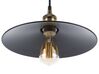 Metal Pendant Lamp Black SWIFT Large_690933