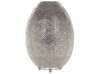 Lampa stołowa orientalny lampion metalowa srebrna MARINGA_722880