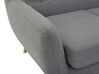 3 Seater Fabric Sofa Grey MOTALA_259626