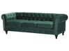 Conjunto de sofás com 4 lugares em veludo verde esmeralda CHESTERFIELD_707711