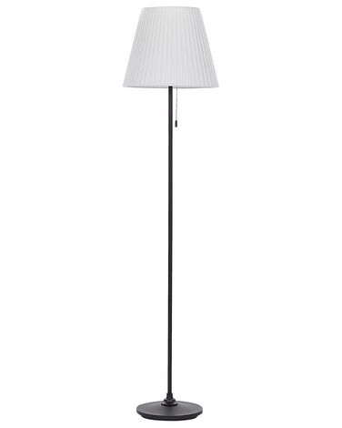 Lámpara de pie de metal negro/blanco 148 cm TORYSA