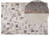 Vloerkleed leer grijs/beige 140 x 200 cm KORFEZ_689374