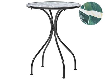 Metal Garden Bistro Table ø 60 cm Black COZZANA