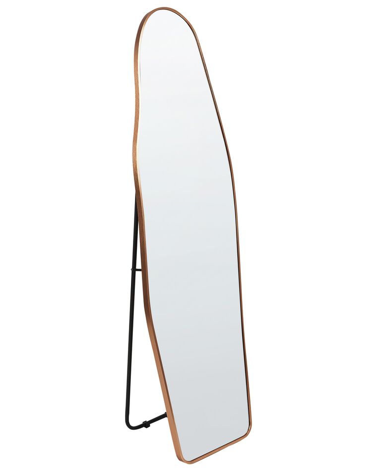 Metal Standing Mirror 48 x 160 cm Gold LARCHE_914842