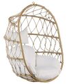 Hanging Chair with Stand Beige ADRIA_844395