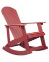 Fotel bujany ogrodowy czerwony ADIRONDACK_872965