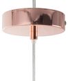 Lampe suspension en métal cuivré CONCA_691075