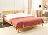 Narzuta na łóżko bawełniana 150 x 200 cm czerwona MARAKA_914567
