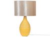 Lampada da tavolo ceramica giallo e oro 52 cm HADDAS_877483