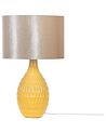 Lámpara de mesa de cerámica amarillo/dorado 52 cm HADDAS_877483